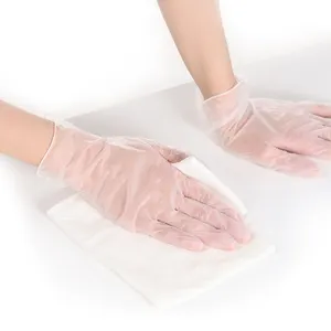 Tek kullanımlık vinil eldiven olmayan lateks gıda sınıfı vinil çalışma PVC eldiven