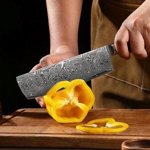 Cuchillo de Chef Profesional de 8 Pulgadas con Mango Único de Madera PAKKA, Acero de Damasco de 67 Capas, Ambidiestro, para Cocina Doméstica - Product Image 3