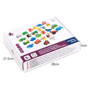Rompecabezas de Madera con Letras del Alfabeto, Juguetes Educativos Montessori para Niños de 3 a 5 Años, Juego de Emparejamiento de Animales y Letras - Product Image 5