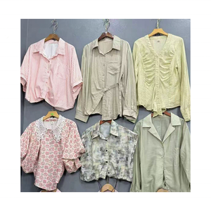Used Tops Clothes Women's Mix Style Stock Blouse Shirts Ropa Mujer Shirts Used Clothes for Resale - Product Image 4