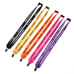 Custom Logo Sublimation Printed Lanyards Double Side Polyester ID Card <b>Strap</b> Promotion Event Exhibition - Product Image 1