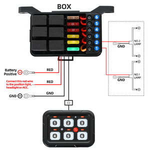 Welfnobl xe chuyển đổi bảng điều khiển 40A kết hợp chuyển đổi bảng điều khiển cho ô tô - Product Image 4