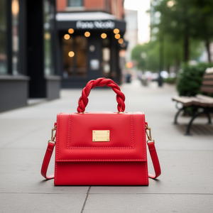 Bolso Bandolera Rojo Fana Nicole, Material PU, Cierre Magnético, Correa para el Hombro, Uso Diario para Mujer - Product Image 2