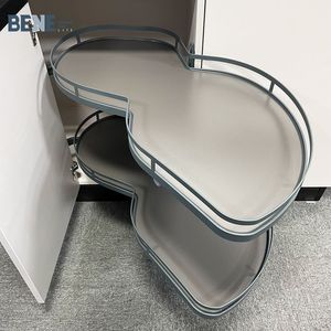 Modern Design Soft Close Revolving <b>Corner</b> <b>Basket</b> Space-Saving Swing Trays Kitchen Cabinet Accessory for Kitchen Storage 16004954 - Product Image 4