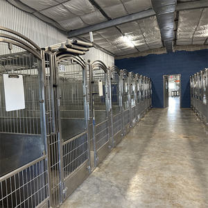 คอกสุนัขลวดเชื่อมสำหรับสุนัขด้านนอกคอกสุนัขสี่เหลี่ยมขนาดใหญ่ - Product Image 1