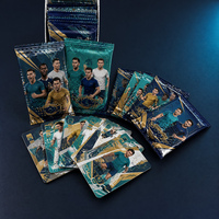 Cartes de collection de football personnalisées en gros, 350 g/m², écologiques, durables, avec dorure à chaud, revêtement UV et coins arrondis, thème familial, pour affichage