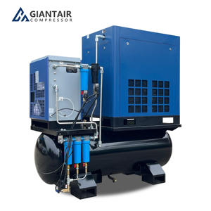 Small Portable 5.5kw 7.5hp 220V Single Phase Electric Rotary Belt <strong>Mini</strong> Industrial Screw Type Price Air <strong>Compressor</strong> CE - Product Image 4