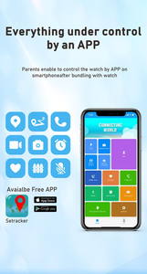 Đồng hồ thông minh GPS 4G hàng đầu dành cho trẻ em, màn hình nhỏ, hỗ trợ IP67, gọi khẩn cấp SOS, có camera, CT25 - Product Image 4