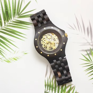 Reloj de Madera Automático de Lujo para Hombre, Diseño Esqueleto, Estilo Japonés, Alta Calidad, Mejor Precio - Product Image 1