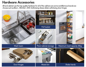 Conjunto de armario de estilo americano de alta calidad, muebles de cocina al por mayor baratos, incluidos herrajes de cocina para comedor - Product Image 6