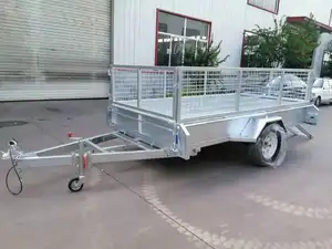 Kustomisasi utilitas trailer dilepas galvanis kandang trailer dengan ekor