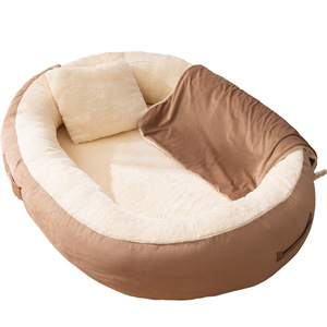 เตีย<span class=keywords><strong>ง</strong></span>นอนสัตว์เลี้ยงรูปว<span class=keywords><strong>ง</strong></span>รีขนาดใหญ่พิเศษ <span class=keywords><strong>ส</strong></span>ำหรับทุกฤดู ถอดซักได้ ผ้ากำมะหยี่คอร์ดูรอย บุด้วยใยฝ้าย ให้ความอบอุ่น ทนทาน ทันสมัย - Product Image 1