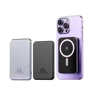 Mini batterie externe magnétique sans fil 5000mAh/10000mAh, chargeur portable ultra fin avec charge magnétique 15W pour iPhone 15/16 - Product Image 1
