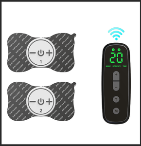 Appareil sans fil 2-en-1 TENS EMS pour les douleurs menstruelles, masseur cervical, simulateur musculaire à impulsions, unité TENS télécommandée pour massage corporel complet - Product Image 1