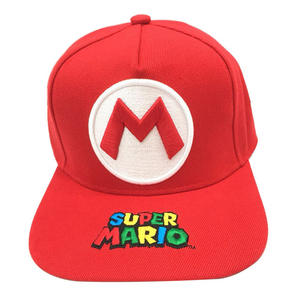Casquette de <span class=keywords><strong>Baseball</strong></span> personnalisée Super <span class=keywords><strong>Mario</strong></span> en coton pour garçon et fille, casquette imprimée brodée avec bord plat réglable, Offre Spéciale - Product Image 1