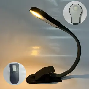 LOHAS Rechargeable Book Lights Brightness Dimmable Flexible Portable Reading Lamp Clip Design LED Read Light Book For Bedroom