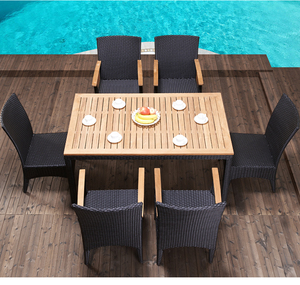 Buen precio, muebles de resort al aire libre, <span class=keywords><strong>terraza</strong></span>, <span class=keywords><strong>mesa</strong></span> de <span class=keywords><strong>jardín</strong></span> <span class=keywords><strong>y</strong></span> silla, ratán, restaurante, silla de comedor - Product Image 3