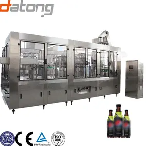 Máquina de enchimento e rotulagem de garrafas de refrigerantes e refrigerantes em pequena escala