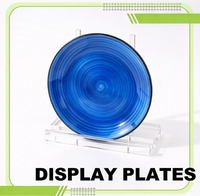 Support de Présentation en Acrylique Transparent pour Assiettes Décoratives, Cadres Photo, Œuvres d'Art et Décoration de Comptoir de Magasin