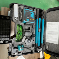 Instrument de projection 12/16 lignes, niveau laser vert haute précision à nivellement automatique, niveau laser précis alimenté par batterie