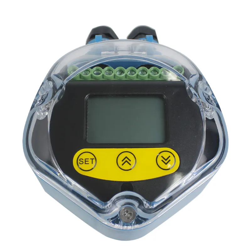 RKL-03 RS485 4-20mA Non kontak tangki air bahan bakar minyak ultrasonik tingkat cairan Sensor Transmitter Meter asli