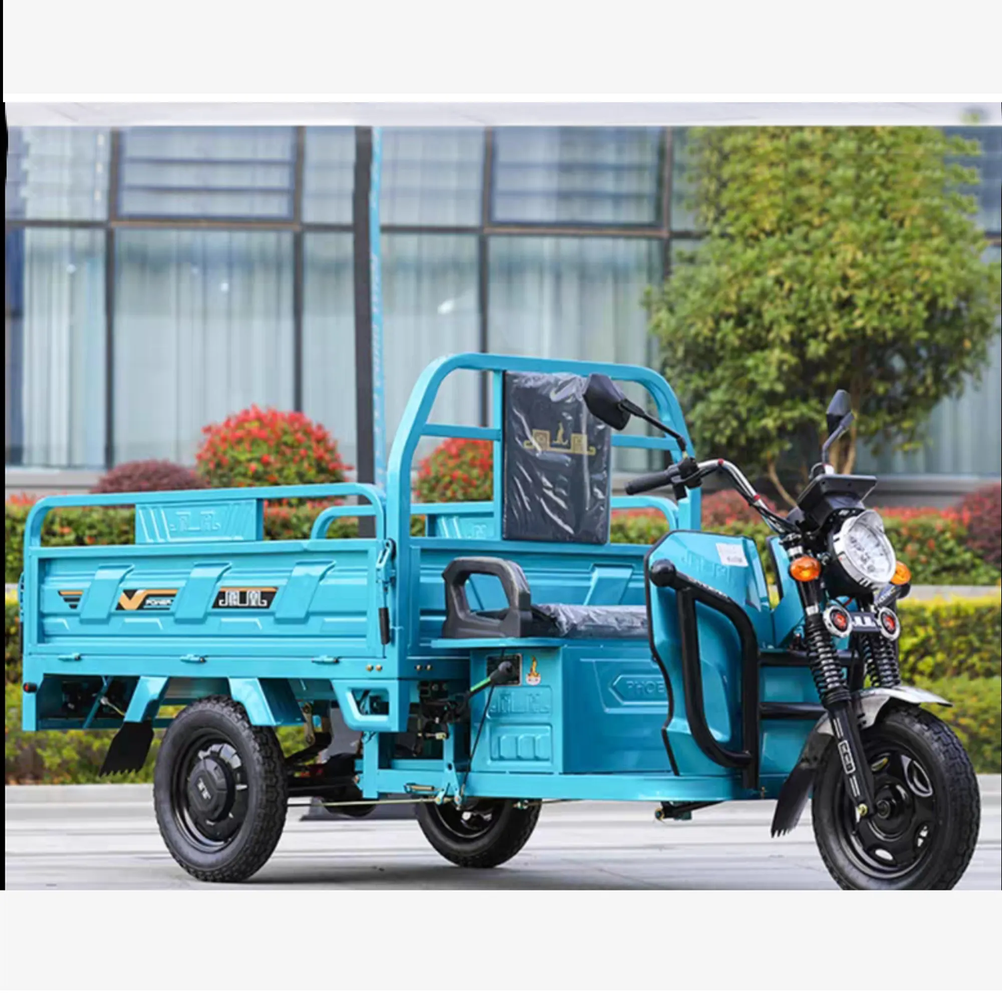 Wholesale Price Three Wheels Nigeria Cargo Tricycle Electric Motorized Tricycles For Adults