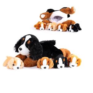 הטוב ביותר עשה cududdoympole כלב רך מותאם אישית לוגו חמוד אמא כלב בטן 4 תינוקות קטיף סטים מתנה pp כותנה - Product Image 2