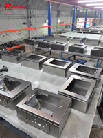 Boîtier de distribution encastré en acier inoxydable, verrouillable, IP65, résistant aux intempéries, pour installations commerciales et industrielles
