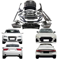 Kit extérieur pour Audi A7/S7, mise à niveau vers RS7, pare-chocs avant/arrière, phares LED, calandre, spoiler de capot, kit carrosserie auto à ajustement précis