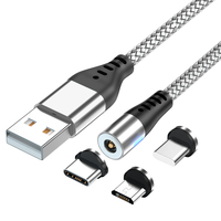 Hot Selling Protector de Cable USB-Erweiterung 3 in 1 magnetisches Ladekabel