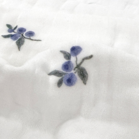 Couverture de voyage respirante en mousseline personnalisable avec logo, couverture douce pour enfants, couverture d'emmaillotage pour bébé en coton biologique, vente en gros