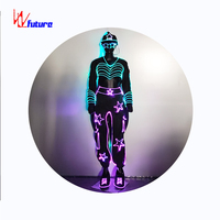 Costume d'étoile lumineuse unisexe Vêtements de danse de rue lumineuse et de performance Hip Hop pour Halloween Costumes lumineux