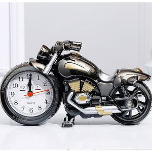 Creative Digital Analog Motorcycle Styling Alarm <b>Clock</b> Elementary School Students Waking Home Decor <b>Bedside</b> Table Desk - Product Image 5
