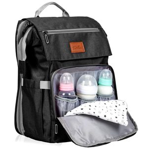 Mochila de Fraldas Feminina de Grande Capacidade em Poliéster, Multifuncional, Impermeável, para Viagem, para Todas as Estações - Product Image 1