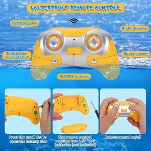 Jouets Lucky Toys, <span class=keywords><strong>sous</strong></span>-<span class=keywords><strong>marin</strong></span> télécommandé pour piscines, bateau télécommandé lumineux, bateau à gaz télécommandé, jouet aquatique pour adultes et enfants - Product Image 5