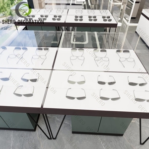 ตู้โชว์กระจกสำหรับร้านแว่นตา ร้านขายแว่นกันแดด ชั้นวางกระจกโชว์สินค้า ออกแบบร้านแว่นตา - Product Image 5