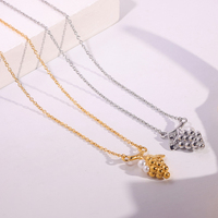 Mode or argent céleste soleil lune étoile empilable en acier inoxydable collier ensemble pour les femmes à la mode bijoux en métal