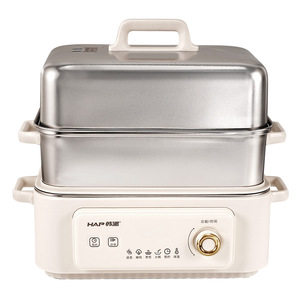 Korean-style all-steel 316 multi-functional household electric steamer with multiple layers and <b>large</b> capacity, available for wh - Product Image 3