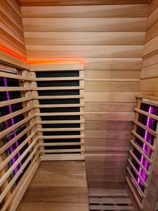 2-người đầy đủ quang phổ Zero EMF hồng ngoại phòng tắm hơi với điều khiển cảm ứng mềm mại dễ dàng cài đặt cho thư giãn và chăm sóc sức khỏe - Product Image 5