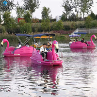 Fournisseur chinois d'équipement de parc d'attractions aquatique 2 places 4 places Flamingo Duck Swan Pedal Boat BBQ Boat à vendre