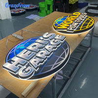 Dekorasi Luar Ruangan Kustom Berkualitas Tinggi Huruf Akrilik LED 3D dengan Penerangan Depan Logo Huruf Bercahaya