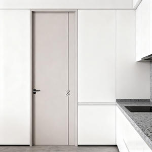 Portes en bois massif composite, finition imperméable, adaptées à un usage professionnel, ensemble de portes <span class=keywords><strong>écologique</strong></span>s sans peinture, porte en bois d'intérieur pour maisons - Product Image 3