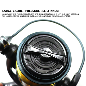 Mulinello da Pesca in Mare HD3000-7000 <span class=keywords><strong>Serie</strong></span> 5.2:1, per Pesca in Fiume e Traina, 7+1BB, in Lega di Alluminio e Plastica - Product Image 4