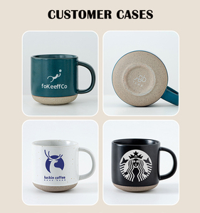Taza de gres personalizada para el Día del Padre de mamá, taza de café grabada personalizada, regalo sentimental con fondo de arcilla, juego de tazas de té - Product Image 5