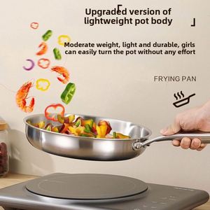 Customized Aluminum Fry <b>Pan</b> with Stainless Steel Bottom Induction Cooker for Gas <b>and</b> Induction Cooker Metal - Product Image 5