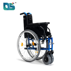 新着高品質スポーク厚手タイヤ快適通気性シート折りたたみ背もたれ膝ブレーキ手動車椅子 - Product Image 2