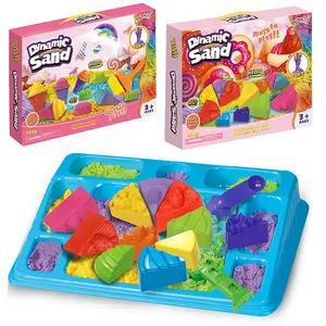 Children Magic Colored Clay Cake Ice Cream Space Sand Toys Set