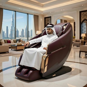 Sillón de Masaje Premium 4D de Cuero Genuino, Hecho a Mano, con Monitoreo de Salud, Aromaterapia, Bolsas de Aire Ajustables, Bluetooth, para el Hogar - Product Image 2