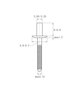 Nhà Máy Trực Tiếp Chất Lượng Cao Thép Không Gỉ Đóng End Mù Đinh Tán Với Flat Đầu Tròn Gb/T 12615.4 - Product Image 6
