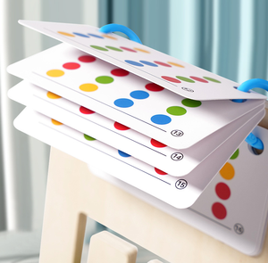 Jeu de position en bois double face à quatre couleurs formation à la <span class=keywords><strong>pensée</strong></span> logique reconnaissance de l'éducation précoce jouet d'intelligence des lumières - Product Image 5